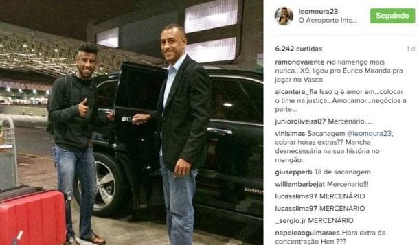 Léo Moura foi hostilizado por torcedores