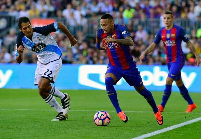 Barcelona x La Coruña - Neymar durante a partida