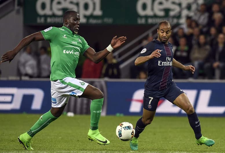 Florentin Pogba e Lucas - Saint-Étienne x PSG