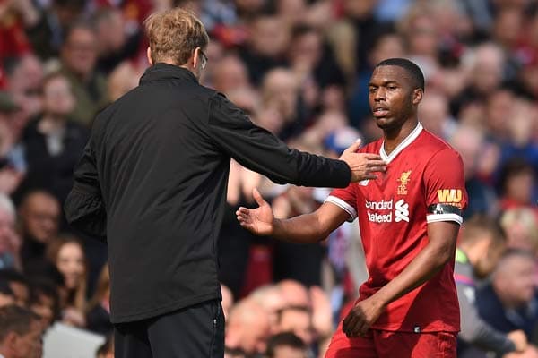 Klopp e Sturridge - Liverpool x Crystal Palace