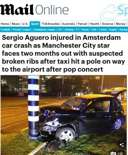 Agüero - Daily Mail