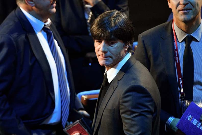 Joachim Loew, treinador da Alemanha, foi uma das atrações