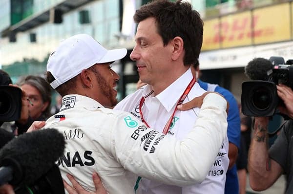 Lewis Hamilton e Toto Wolff (Mercedes) - GP da Austrália