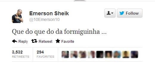 'Que dó da formiguinha' - Sheik em 2012