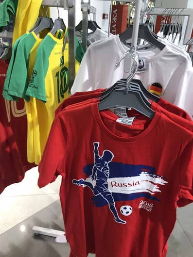 Camisas do Brasil na Rússia