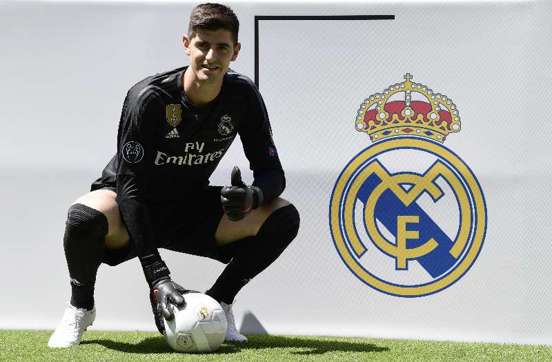 Courtois apresentado no Real Madrid