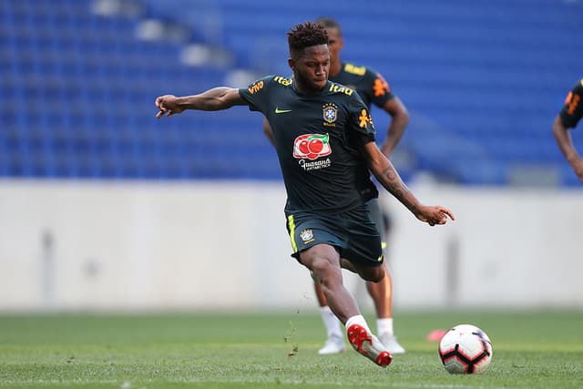 Treino da Seleção Brasileira - Fred