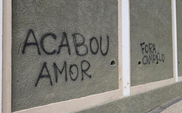 Protestos em São Januário