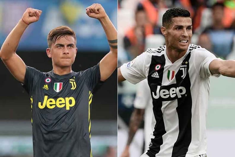 Dybala com CR7 na Juventus