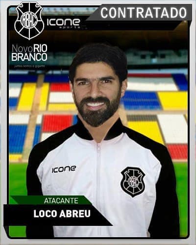 Loco Abreu no Rio Branco