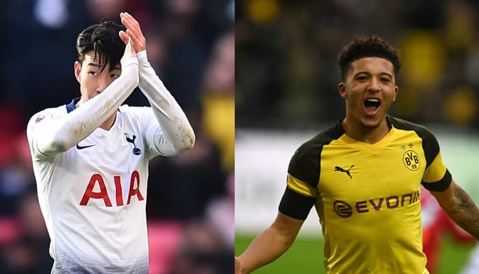 Tottenham x Borussia Dortmund - Son e Sancho