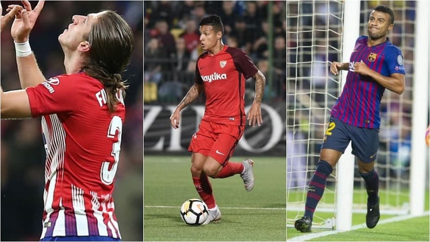 Montagem - Filipe Luis, Arana e Rafinha