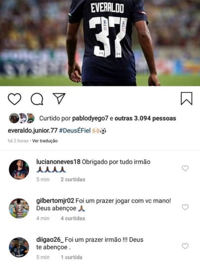 Post Everaldo - Fluminense