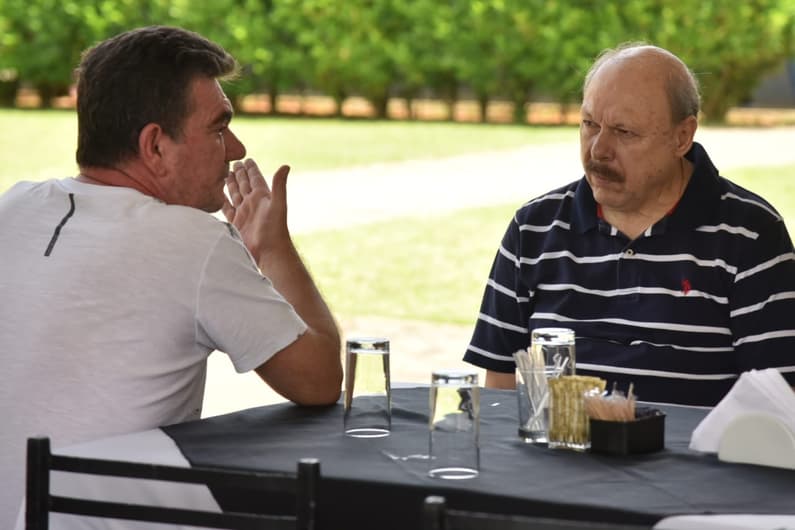 Andres Sánchez e José Carlos Peres - Corinthians e Santos