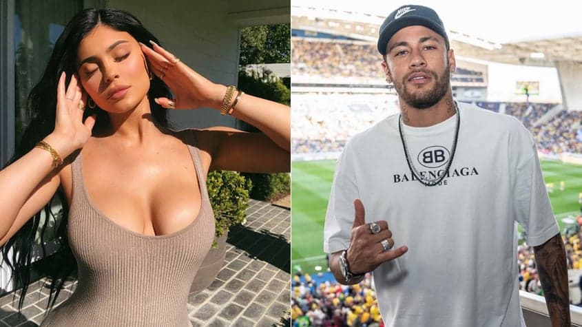 Montagem - Kylie Jenner e Neymar