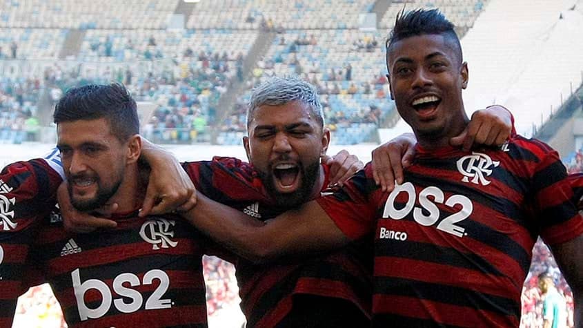 Arrascaeta, Gabigol e Bruno Henrique