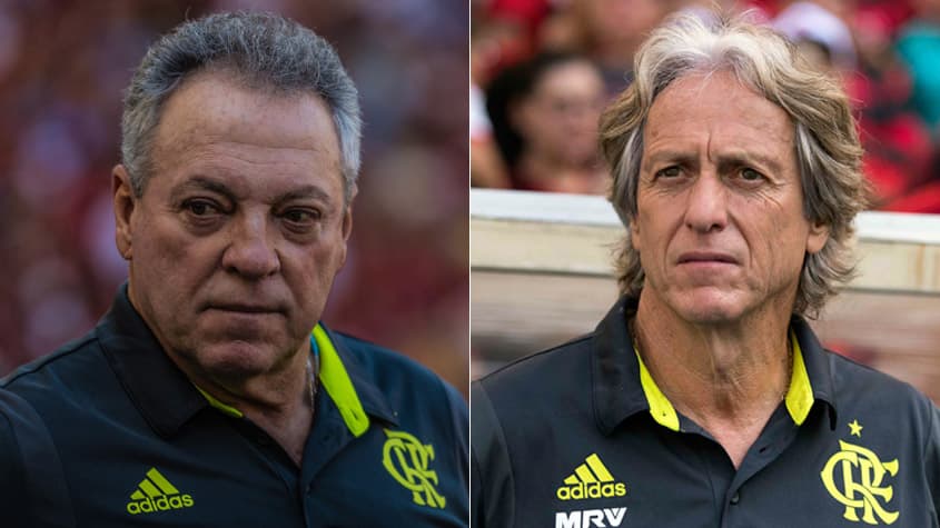 Montagem Técnicos - Abel Braga e Jorge Jesus