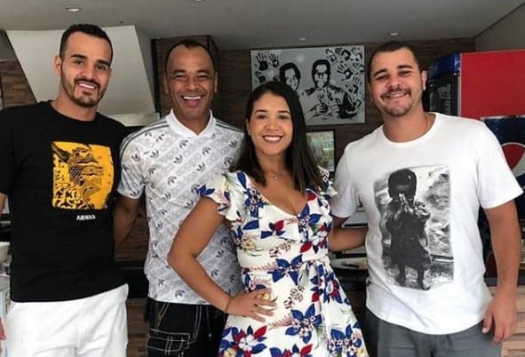 Cafu com a família