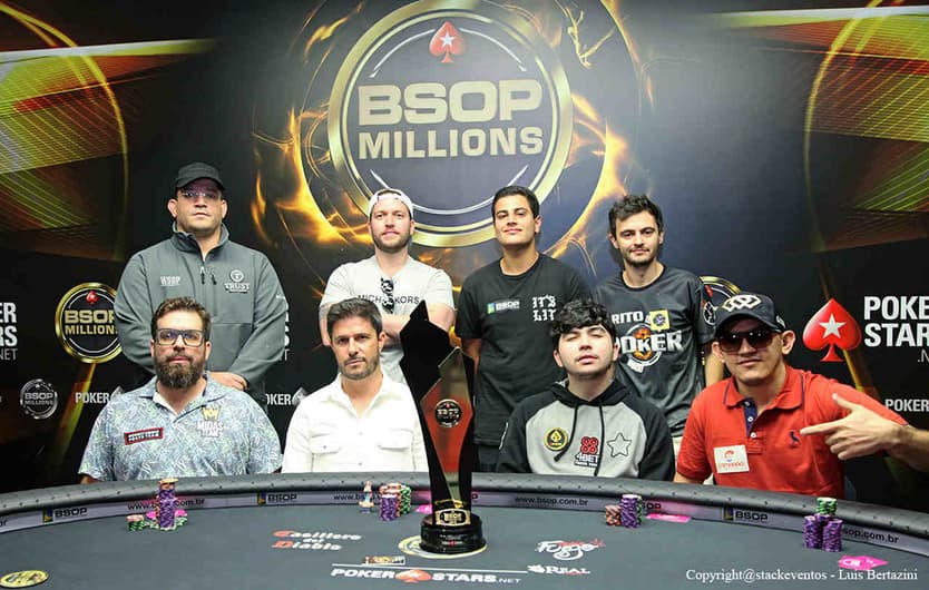 Mesa final do Main Evento do Millions 19