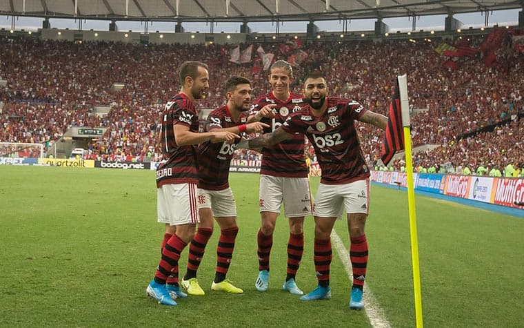 Everton Ribeiro, Arrascaeta, Filipe Luís e Gabigol - Flamengo