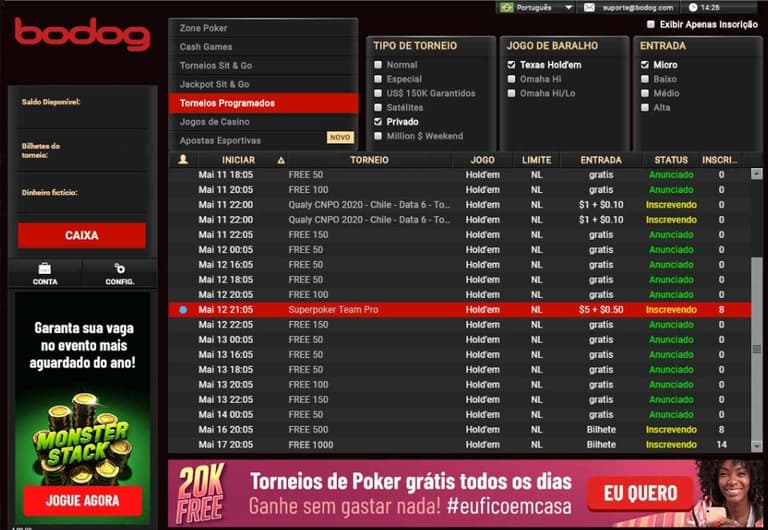 Bodog SuperPoker Team Pro