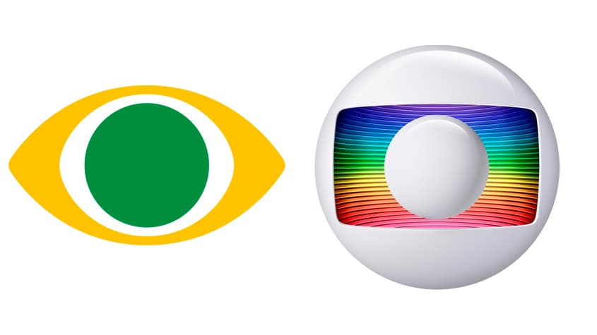 Montagem - Band e Globo