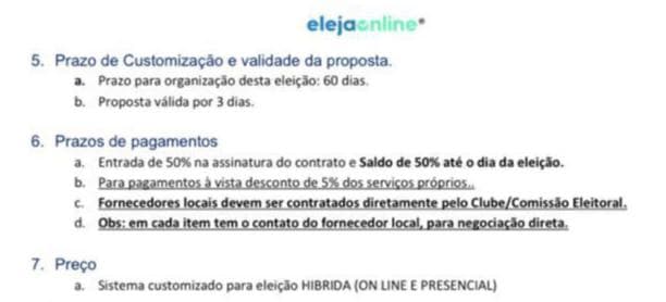 ElejaOnline informou prazo longopara formato hibrido