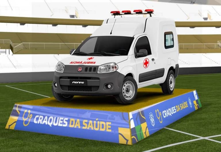 Craques da saúde CBF ambulância