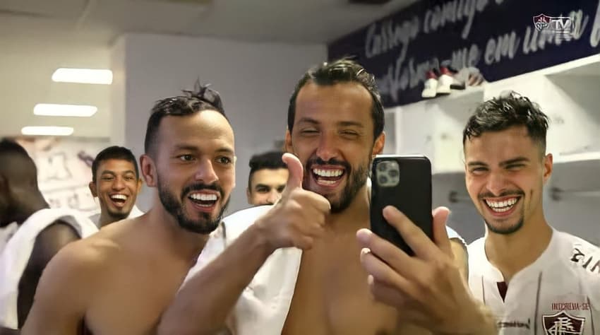 Bastidores Fluminense - Nenê, Yago e Martinelli