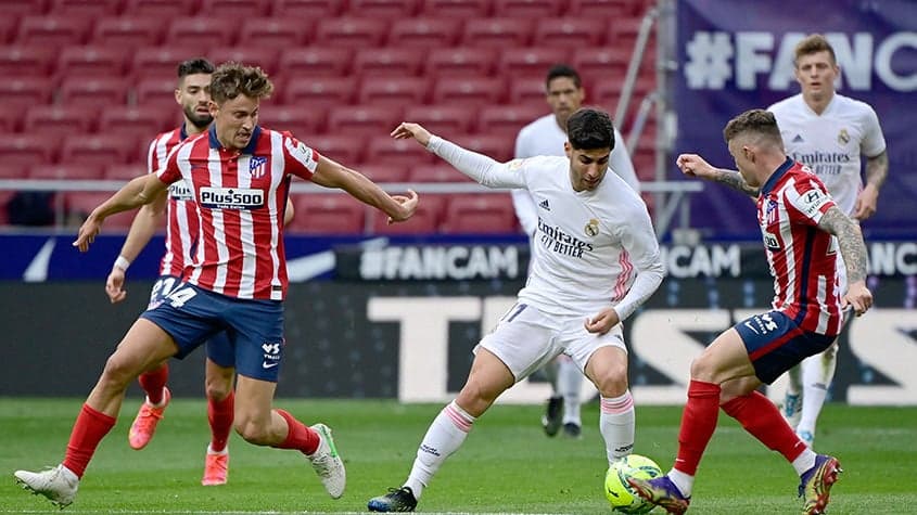 Veja quem mais venceu no clássico entre Atlético de Madrid e Real Madrid (Foto: JAVIER SORIANO / AFP)