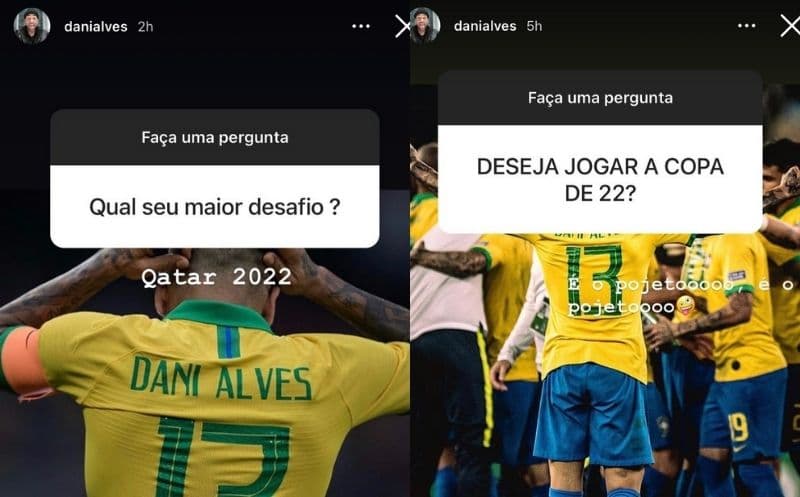 Daniel Alves fala sobre desejo de defender a seleção