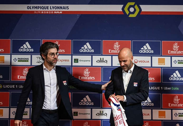 Peter Bosz e Juninho Pernambucano - Lyon