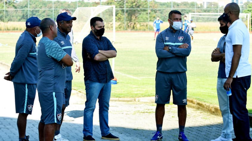 Treino Fluminense - Roger Machado e Mario Bittencourt