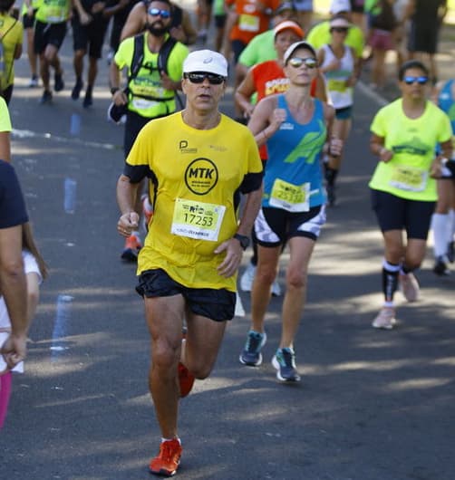 Antônio Carlos Ferreira na Meia Maratona do Rio em 2018. (Arquivo pessoal)