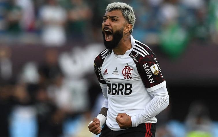 Palmeiras x Flamengo - Comemoração Gabigol