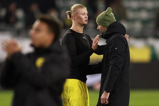 Haaland e Marco Rose - Dortmund