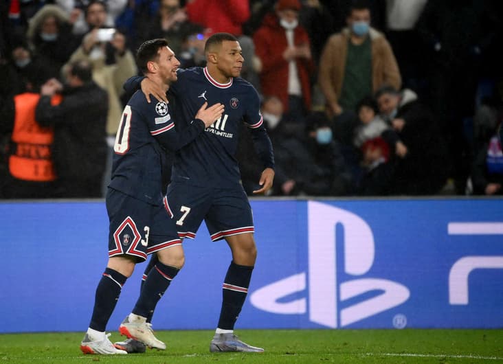 PSG x Brugge - Messi e Mbappé