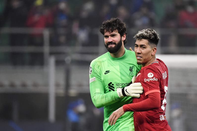 Inter de Milão x Liverpool - Alisson e Roberto Firmino