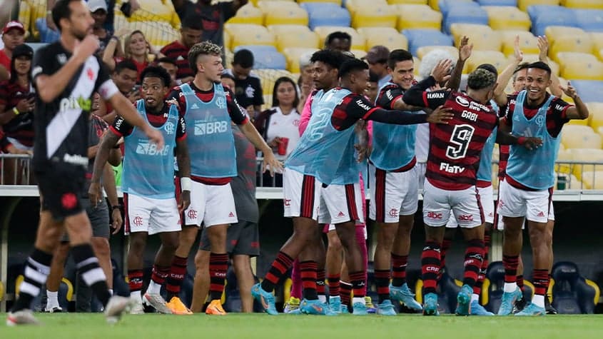 Vasco x Flamengo - Comemoração Flamengo