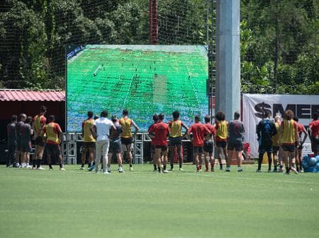 Flamengo - Treino - Telão