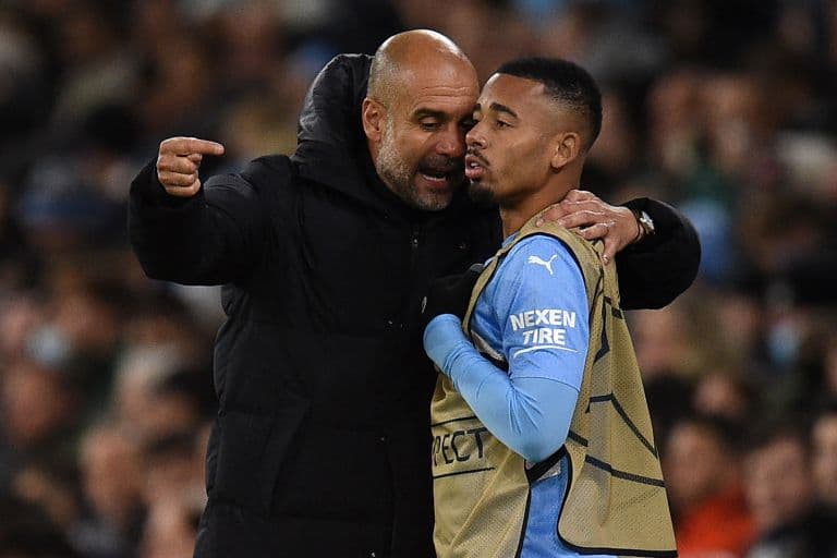 Guardiola e Gabriel Jesus