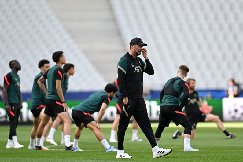 Último treino do Liverpool antes da final da Champions League