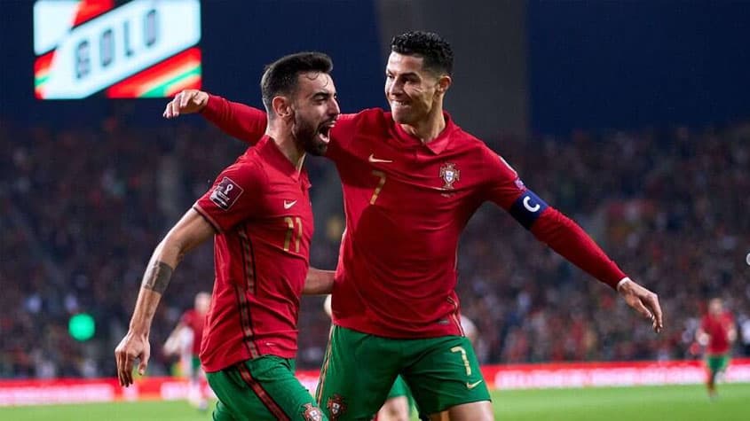 Bruno Fernandes e Cristiano Ronaldo