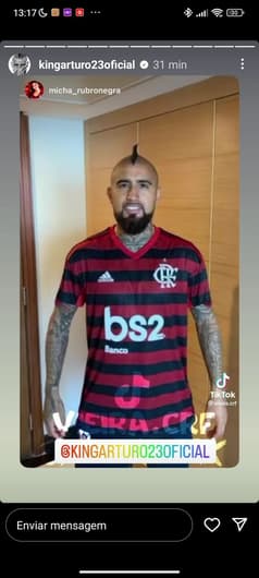 Arturo Vidal - Flamengo - Instagram