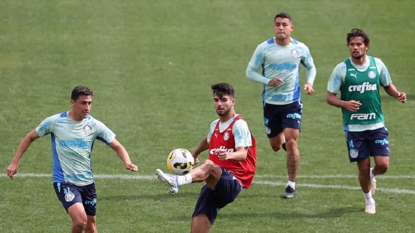 Merentiel e López - Treino Palmeiras