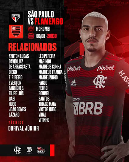 São Paulo x Flamengo - Relacionados