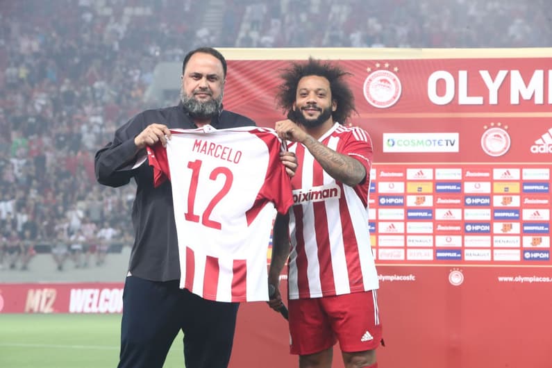 Apresentação de Marcelo no Olympiacos