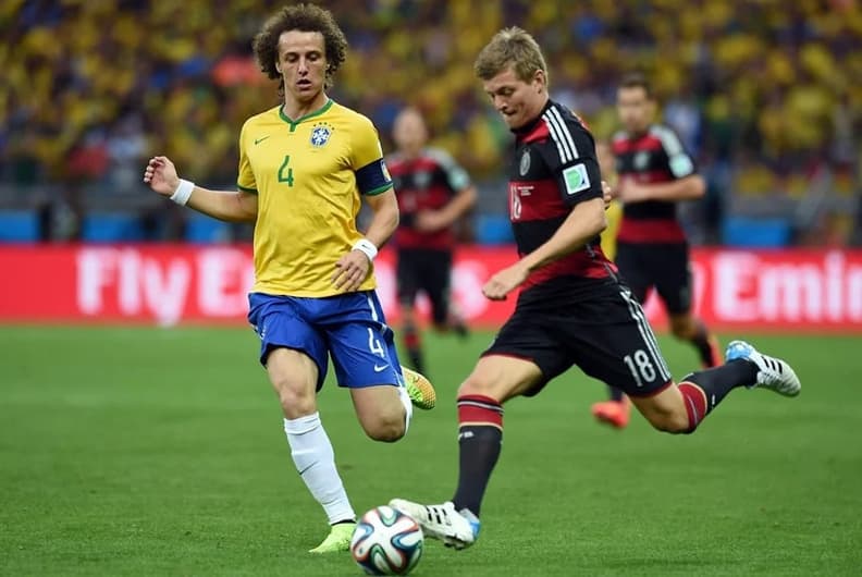 Brasil 1 x 7 Alemanha - David Luiz e Toni Kroos