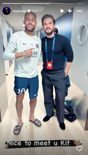 Neymar e Kit Harington