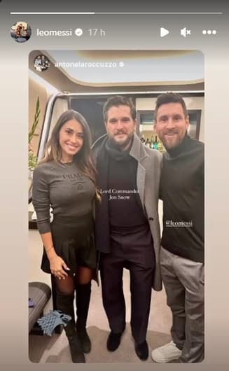 Messi e Kit Harington